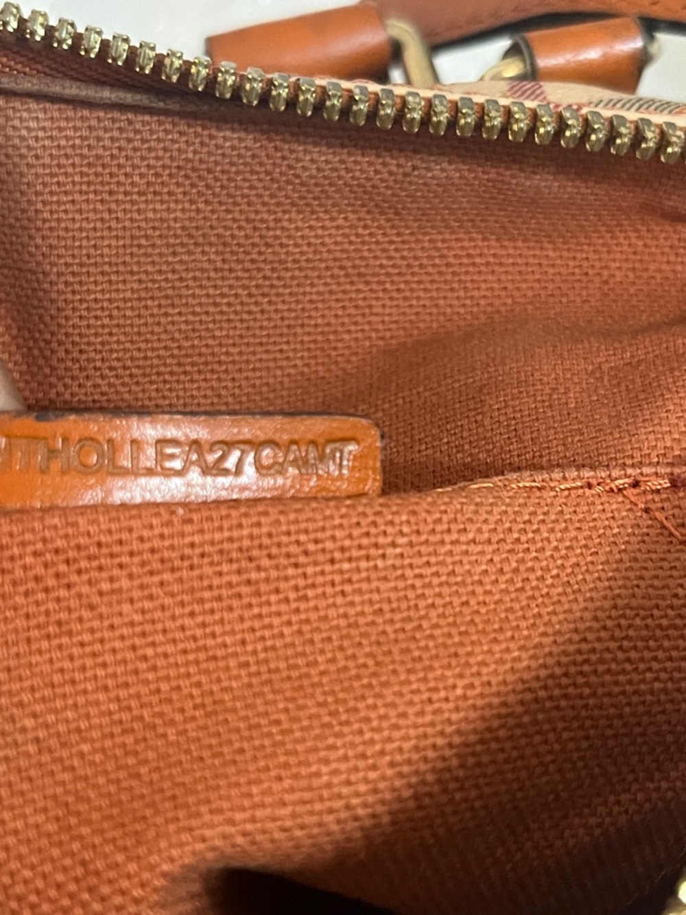 Burberry Orange, Tan & Beige Check Satchel - Picture 14 of 16